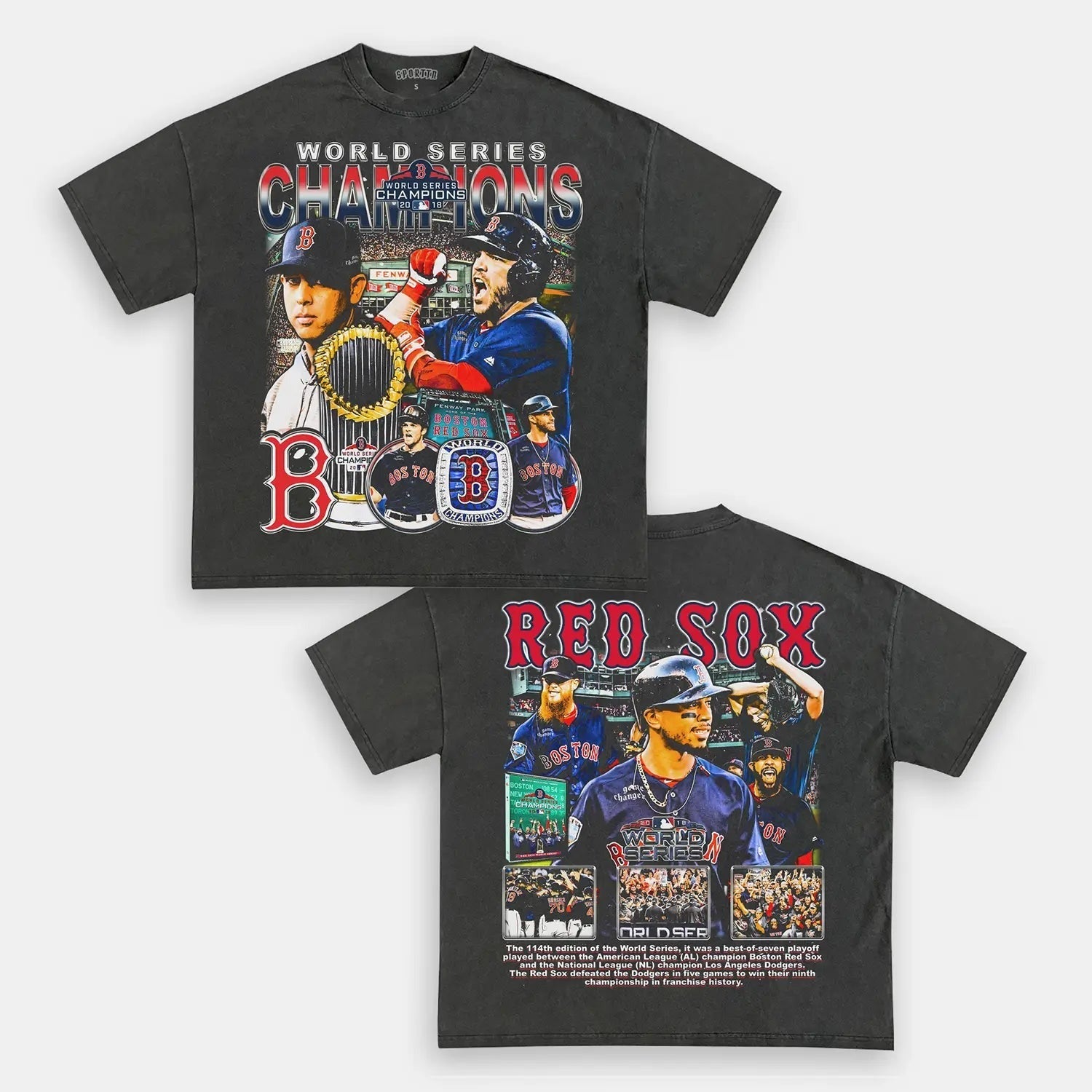 2018 WORLD SERIES CHAMPS - RED SOX TEE - DS Style001