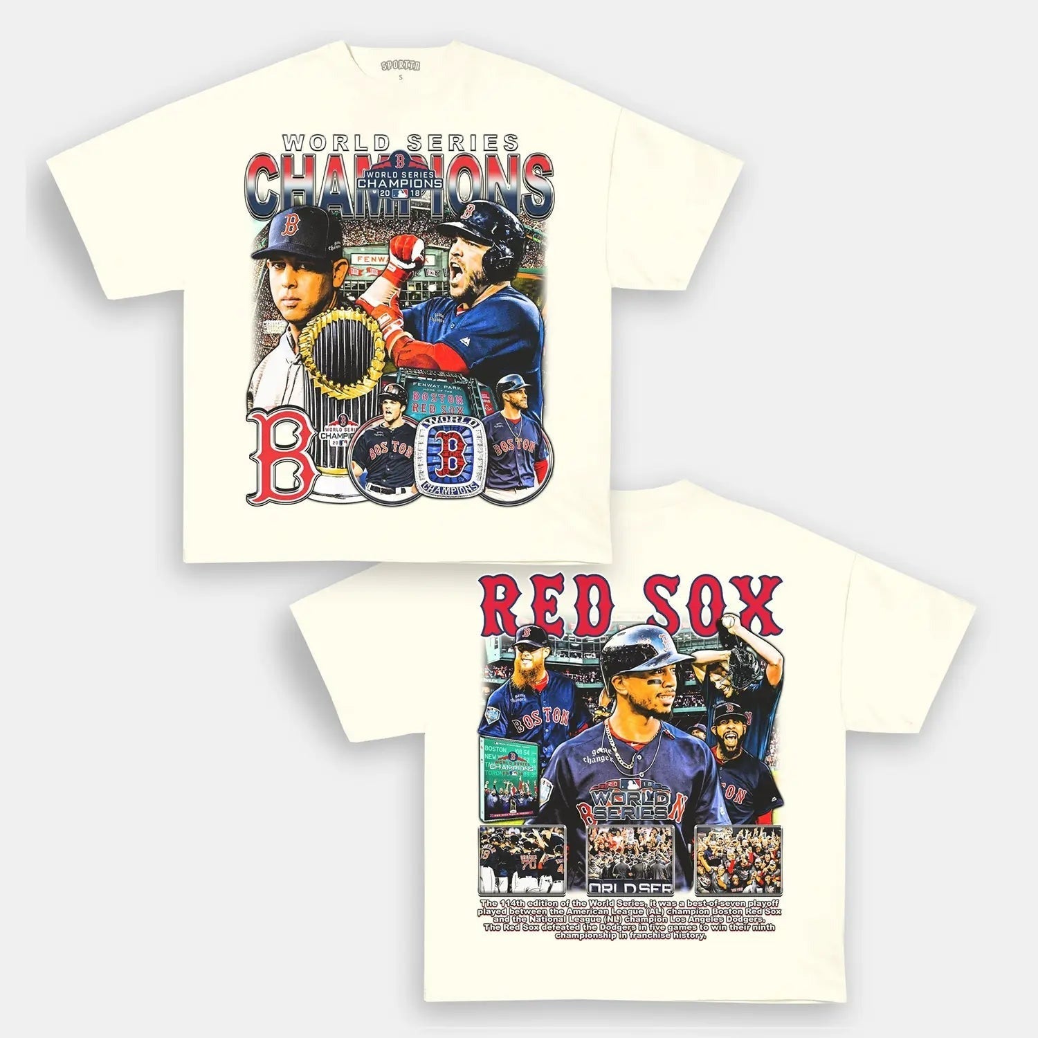 2018 WORLD SERIES CHAMPS - RED SOX TEE - DS Style001