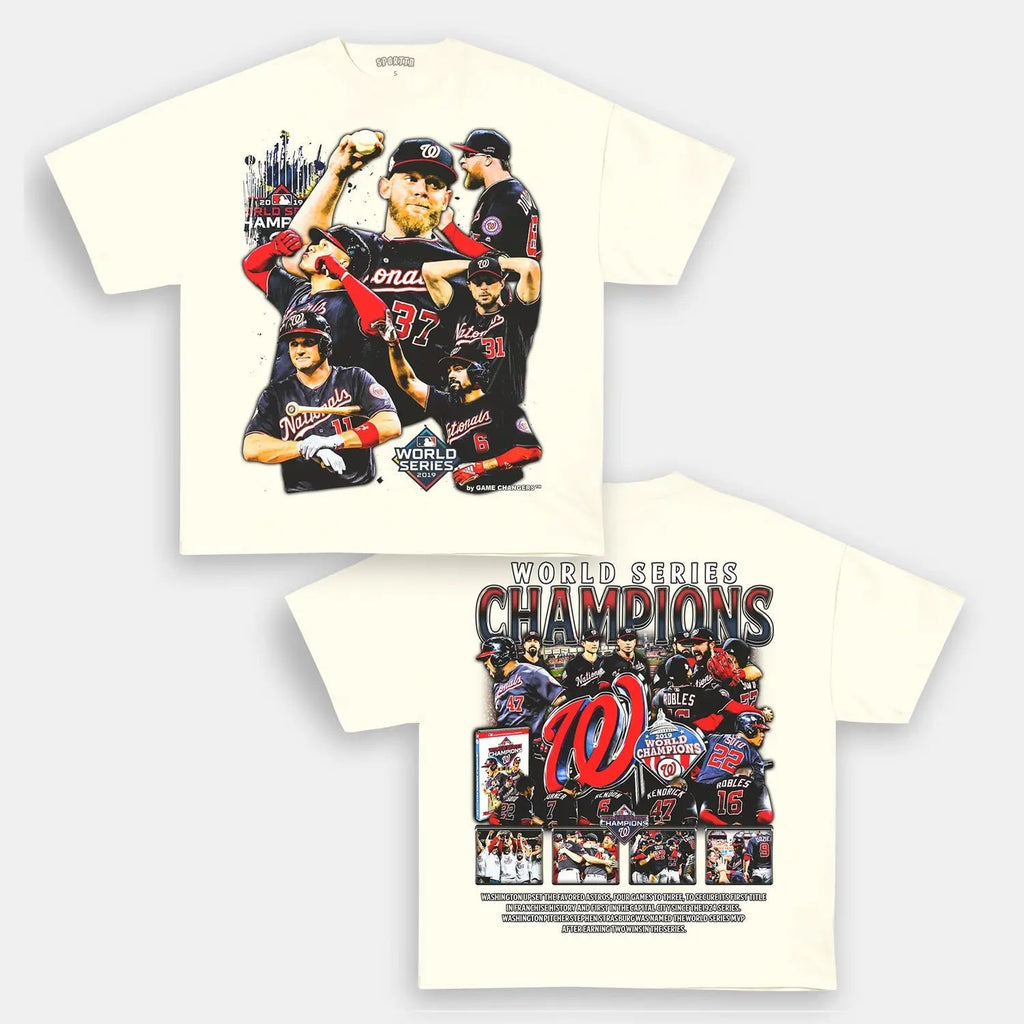 2019 WORLD SERIES CHAMPS - NATIONALS TEE - DS Style001