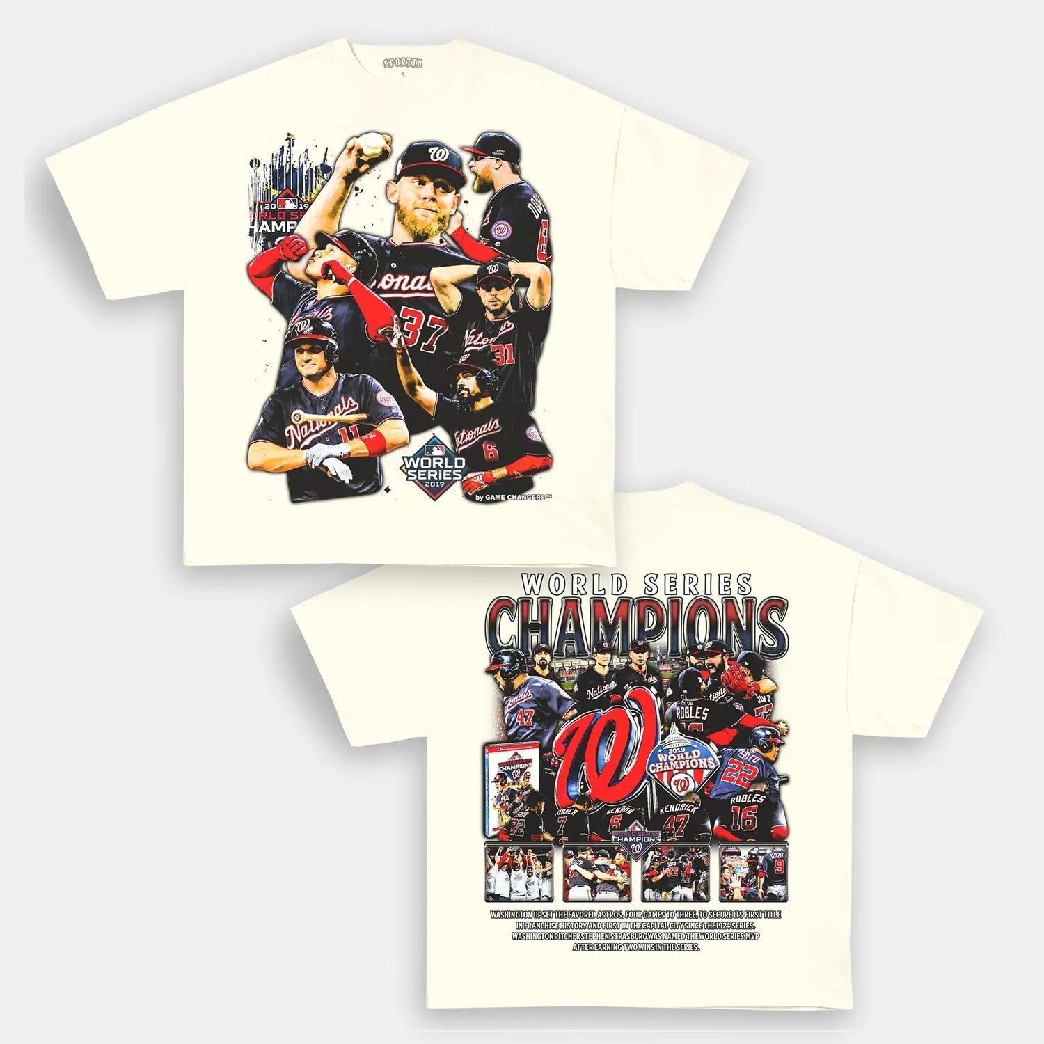 2019 WORLD SERIES CHAMPS - NATIONALS TEE - DS Style001