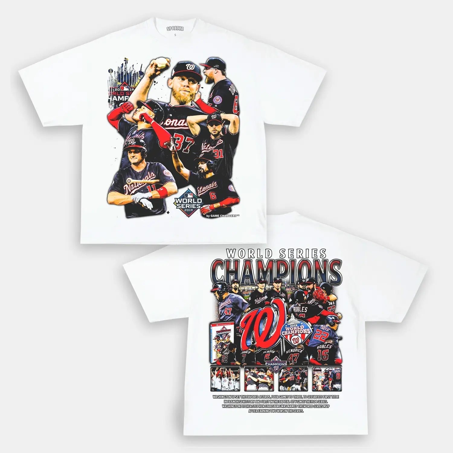 2019 WORLD SERIES CHAMPS - NATIONALS TEE - DS Style001