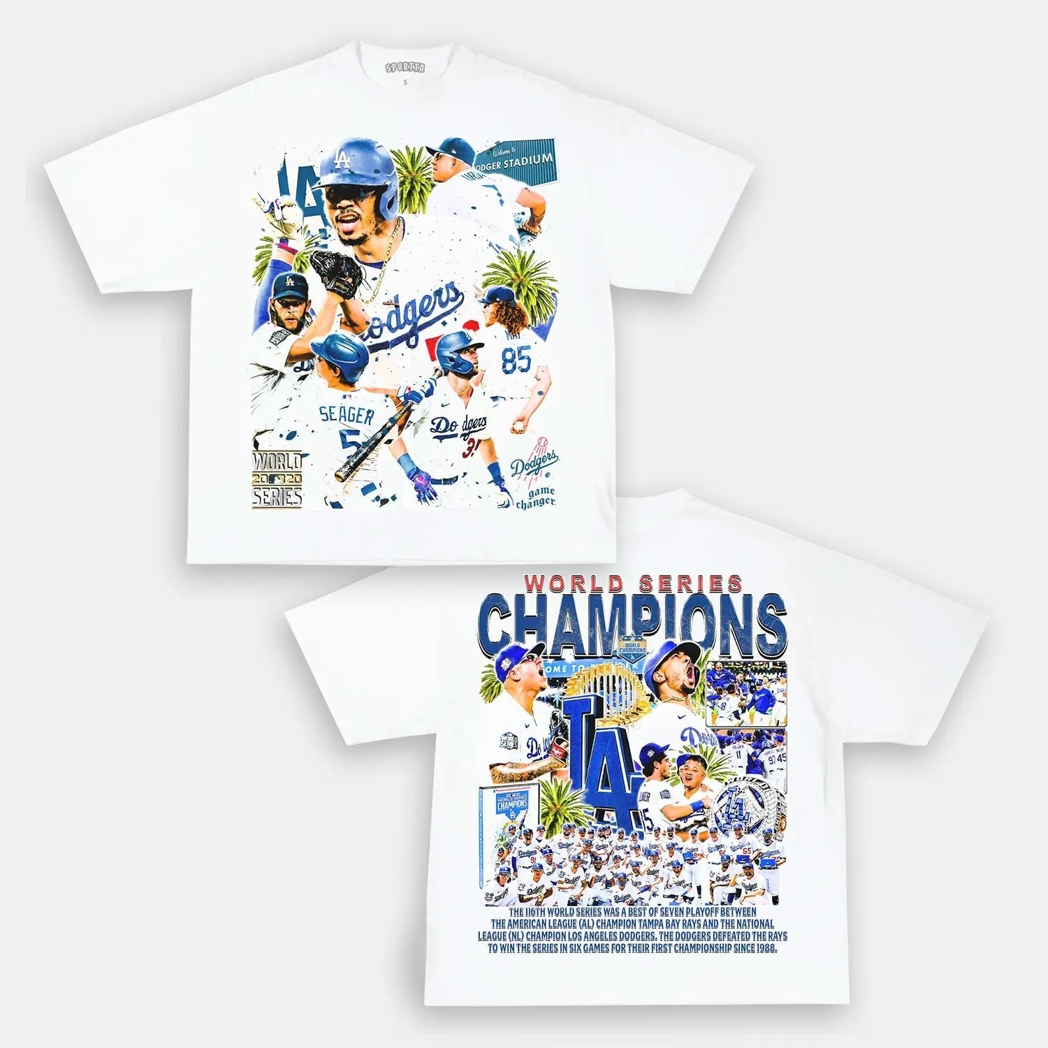 2020 WORLD SERIES CHAMPS - DODGERS TEE - DS Style001