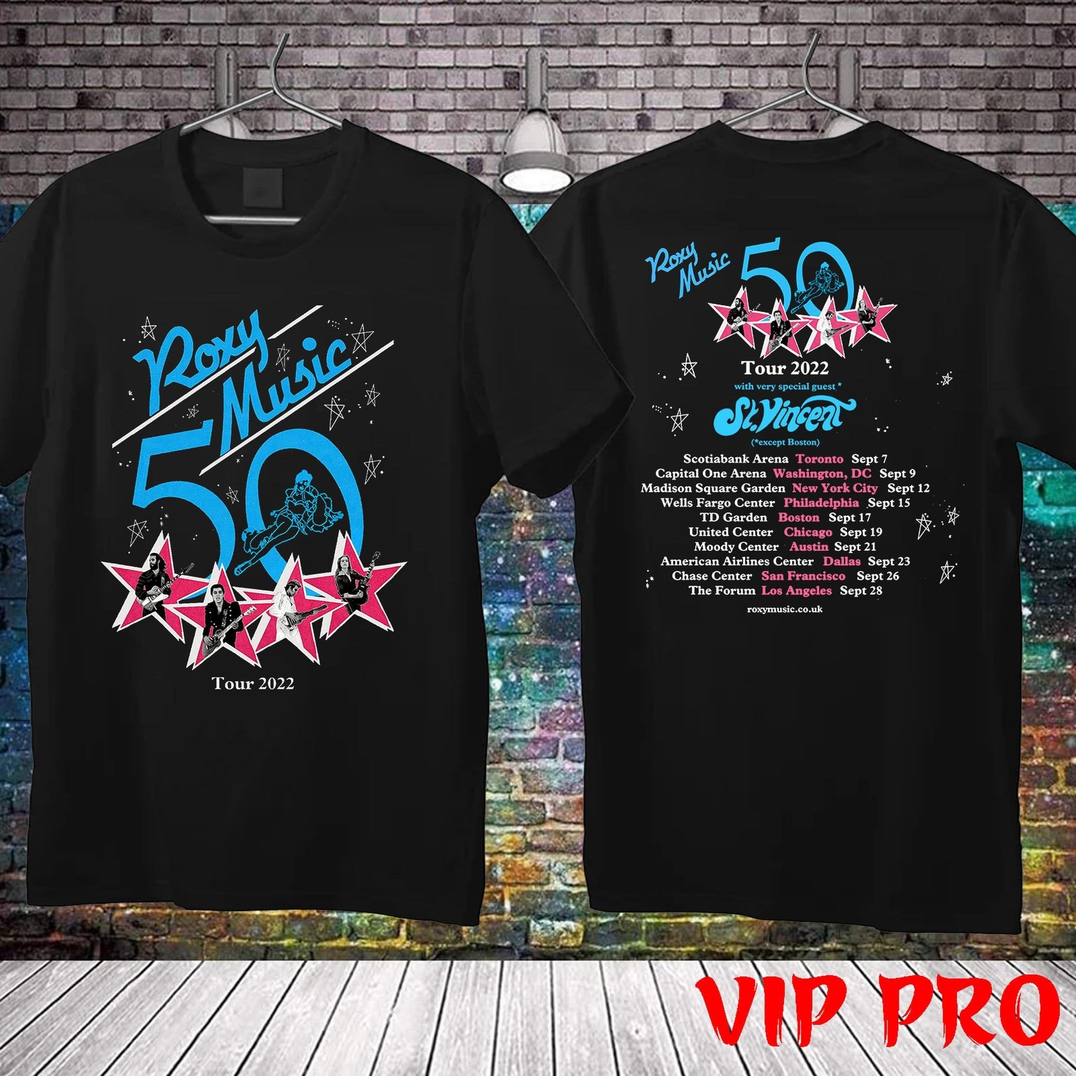 Roxy Music Announce 50Th Anniversary Tour 2022 T-Shirt