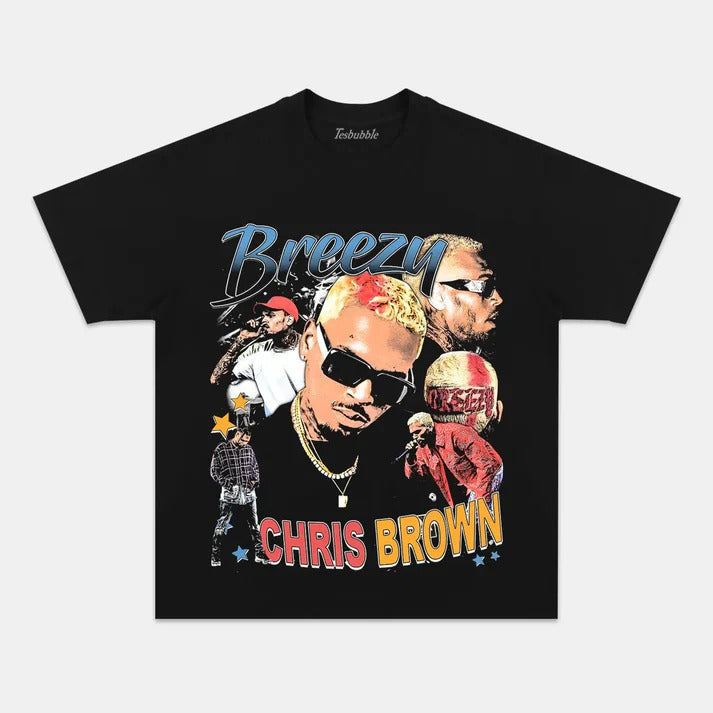 2024 CHRIS BROWN V5 VINTAGE TEE Style002