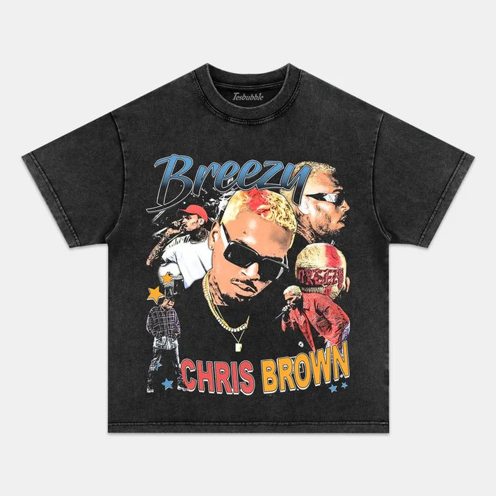 2024 CHRIS BROWN V5 VINTAGE TEE Style002