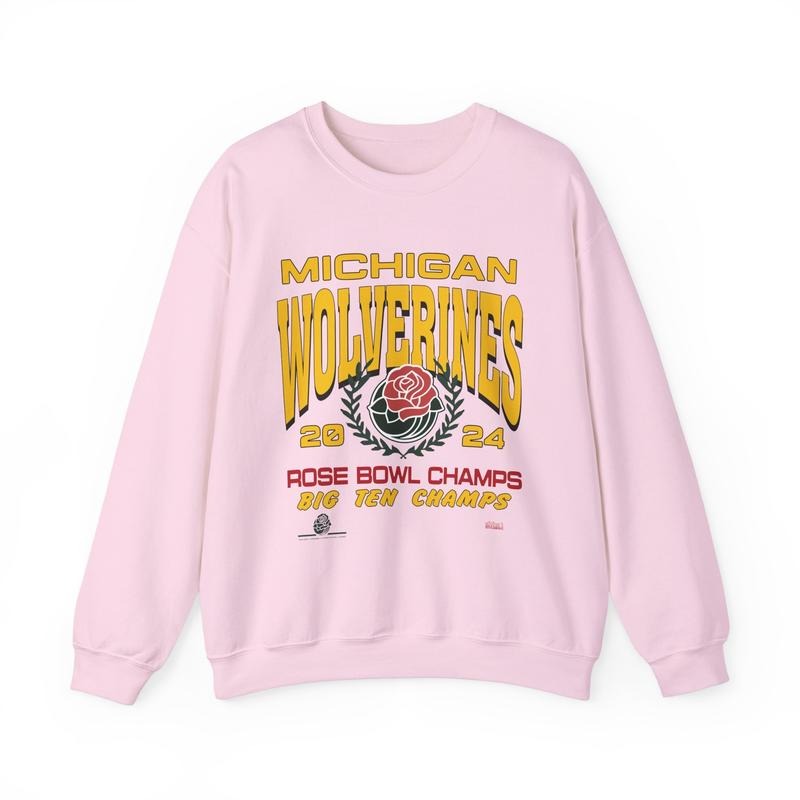 2024 University of Michigan Wolverines R0se B0wl Champs Football Sweatshirt Gift Fans
