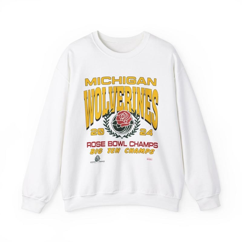 2024 University of Michigan Wolverines R0se B0wl Champs Football Sweatshirt Gift Fans