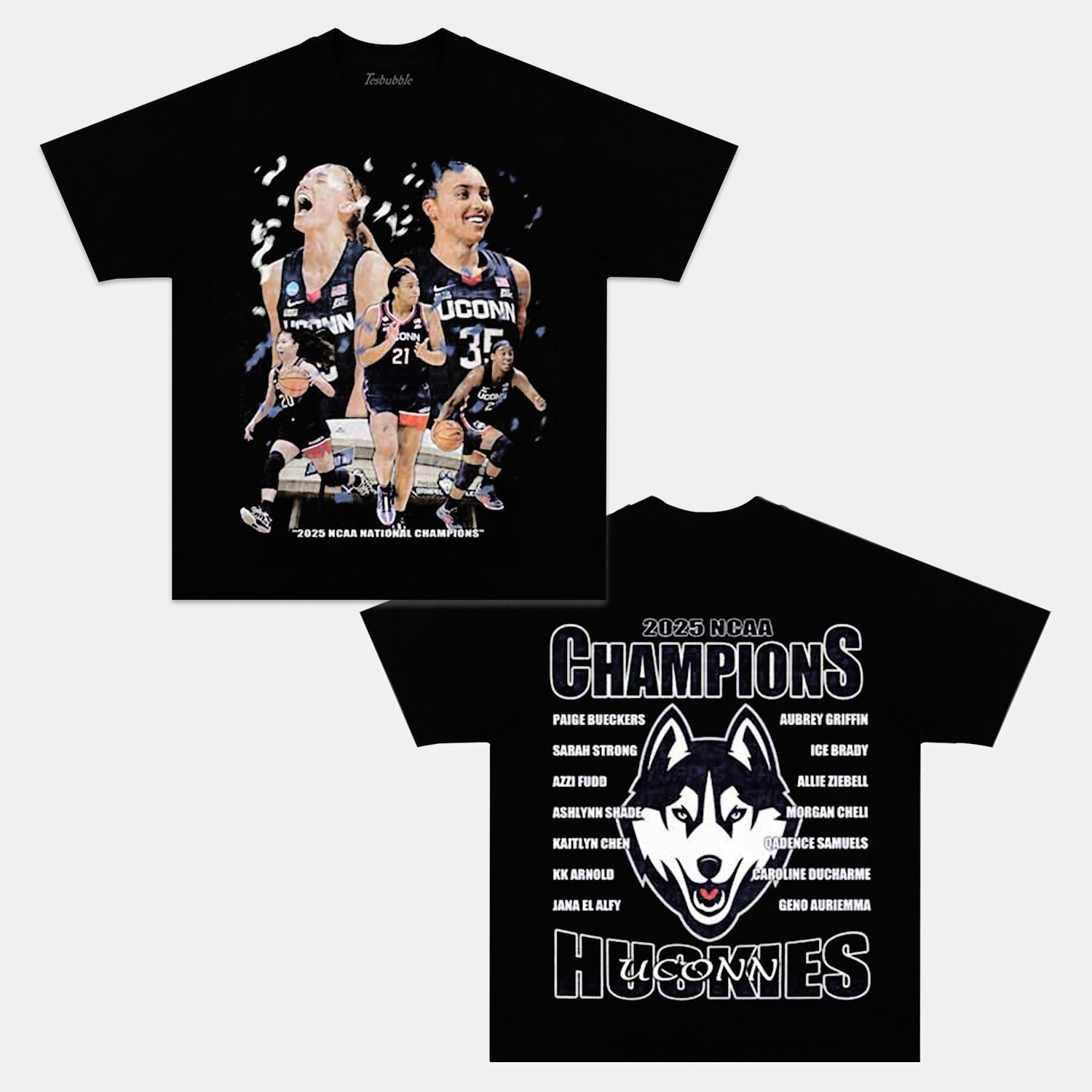 2025 NCAA CHAMPIONS UCONN TEE