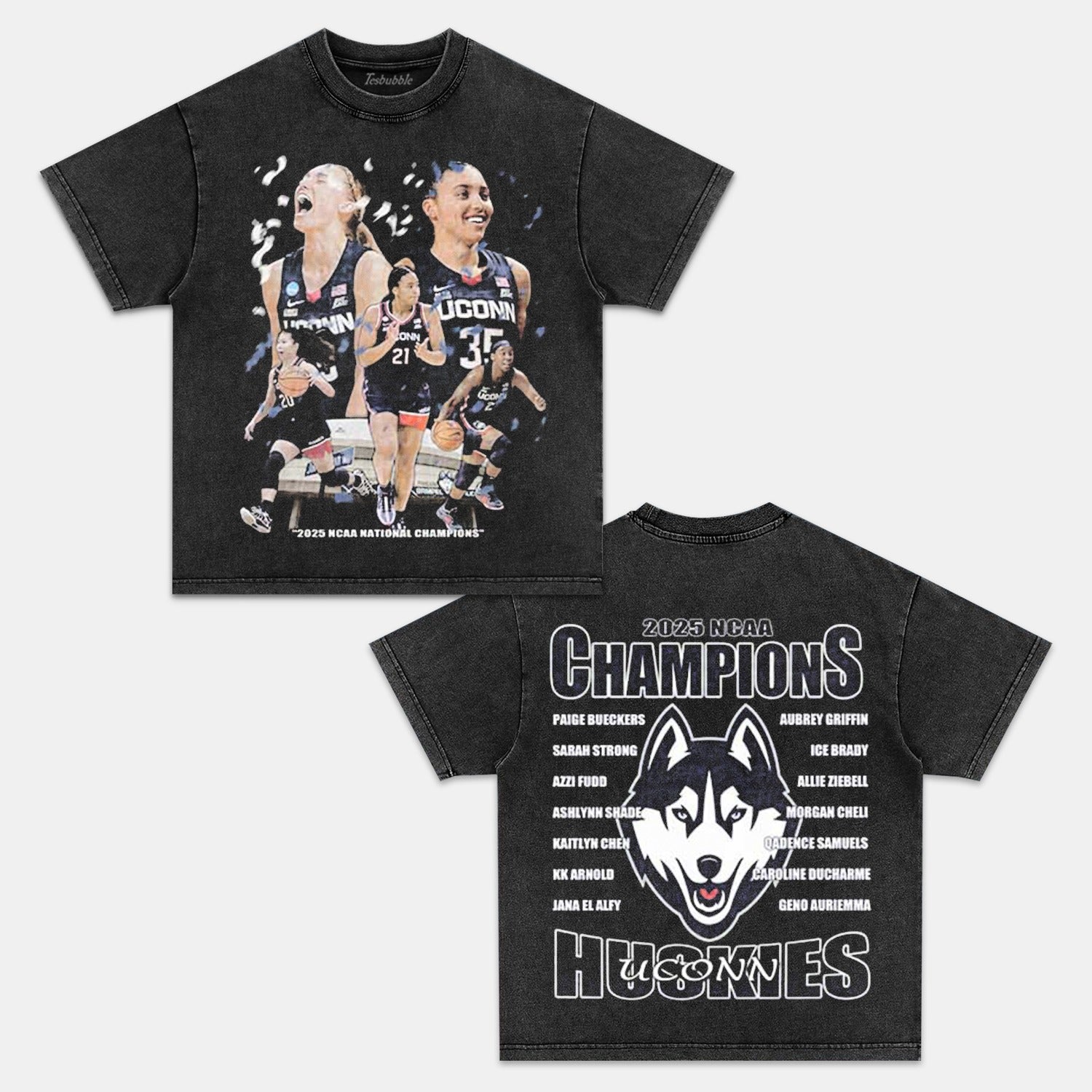 2025 NCAA CHAMPIONS UCONN TEE