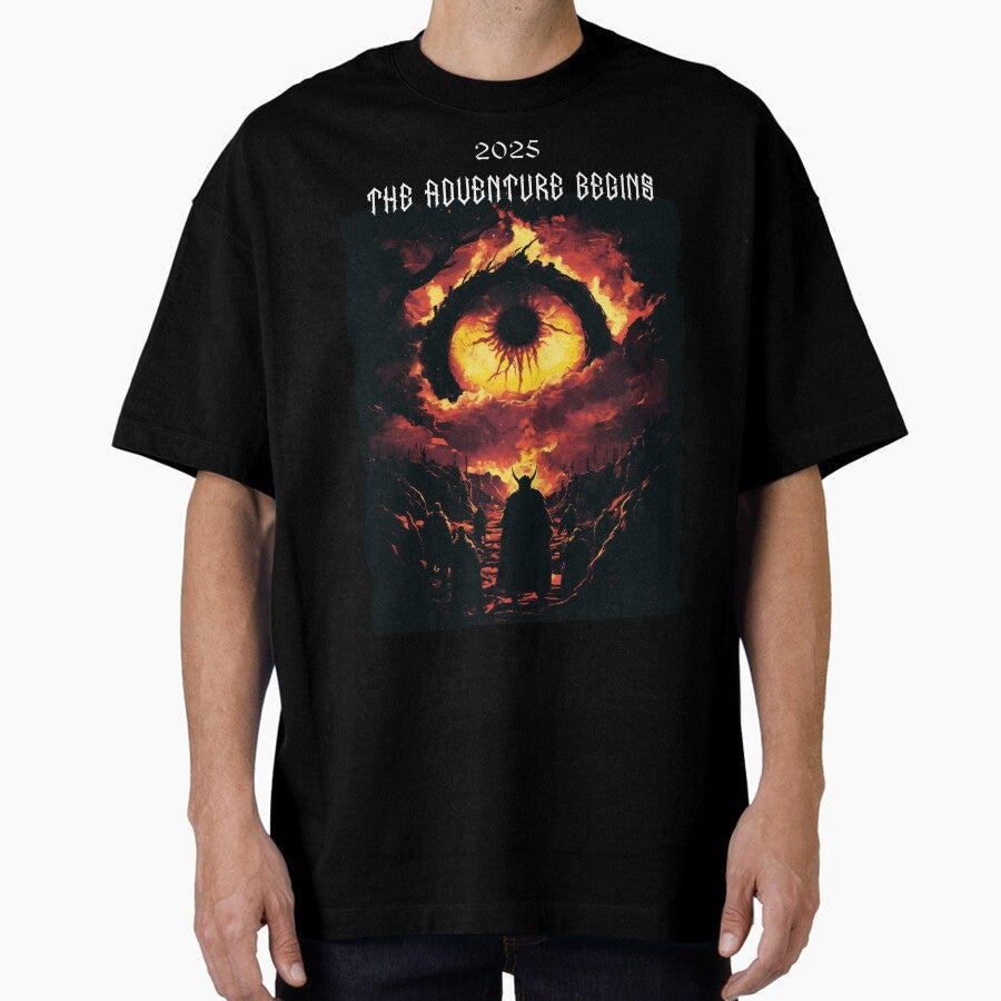 2025 The Adventure Begins Oversized T Shirt