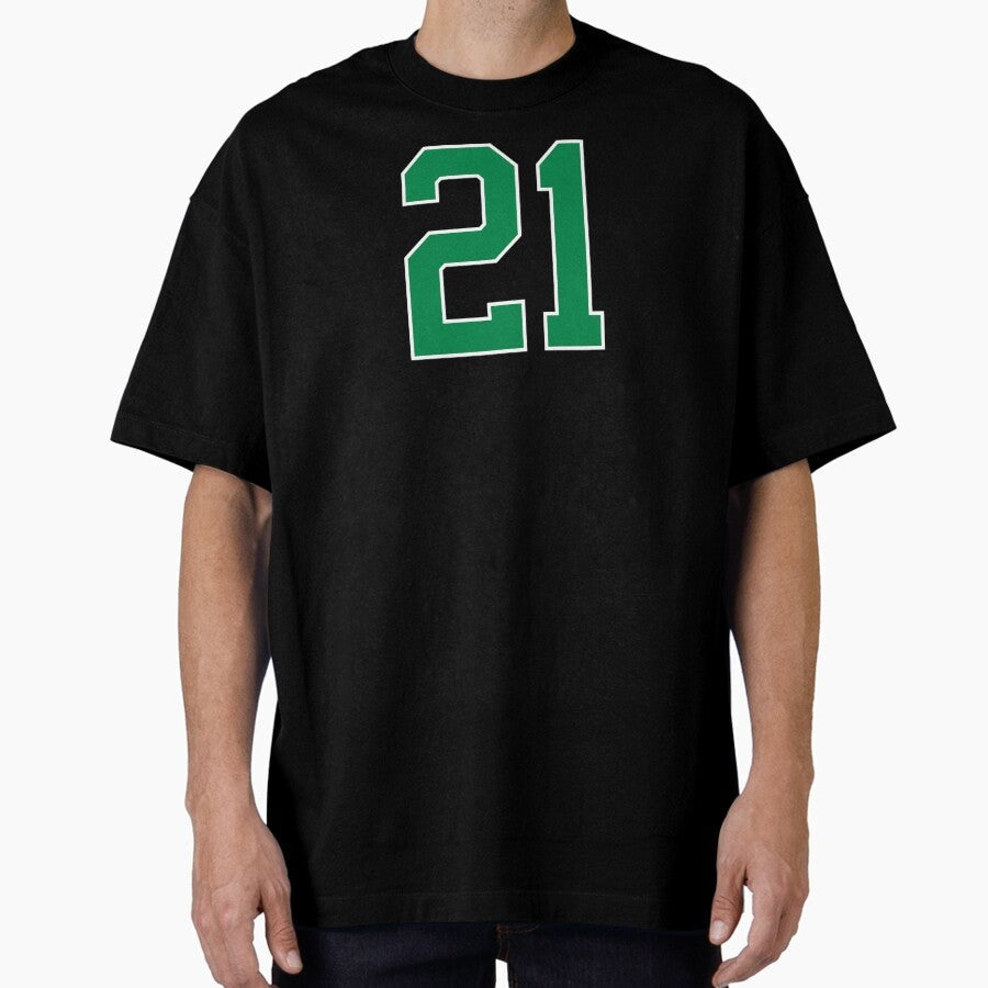 21 number, green lucky sports twenty one Oversized T-Shirt