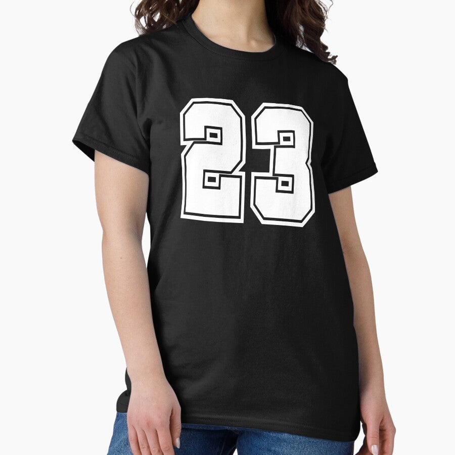 23 shirt number college style football soccer number Classic T-Shirt
