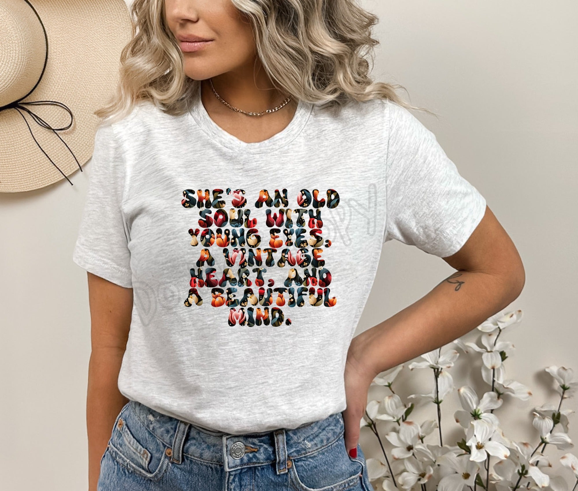 VINTAGE FLORAL -ADULTS/KIDS UNISEX TEE- FLARES 4 - PREORDER CLOSING 11/24 ETA JANUARY