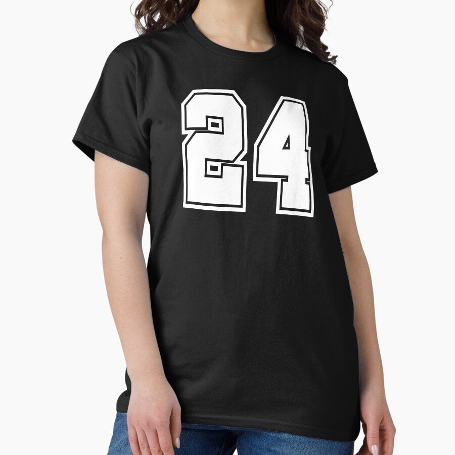 24 shirt number college style football soccer Classic T-Shirt