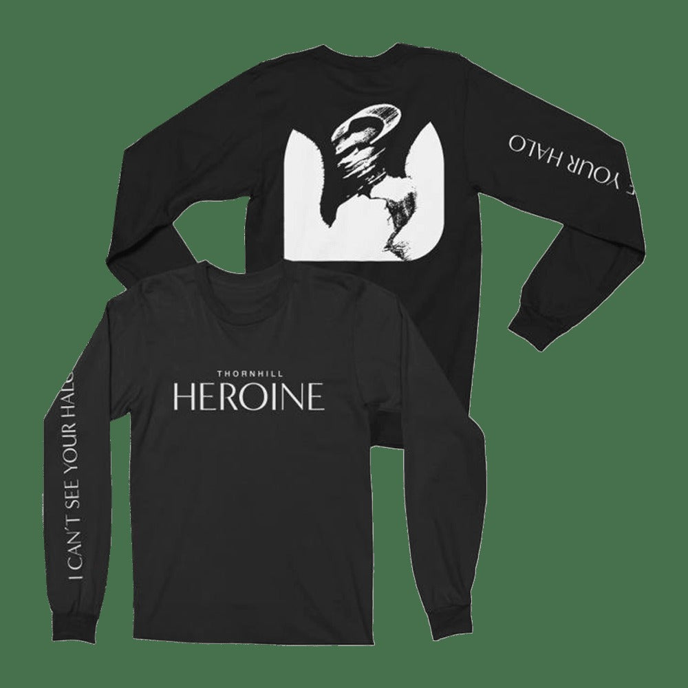 24Hundred Merch Heroine Black Long Sleeve T-Shirt Dad Fathers Day Gifts