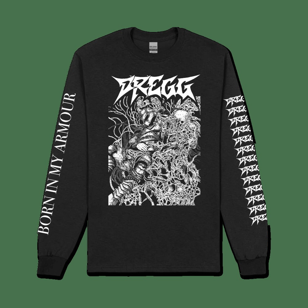 24hundred Merch Dregg Born In My Armour Long Sleeve T-Shirt Best Gifts For Dad