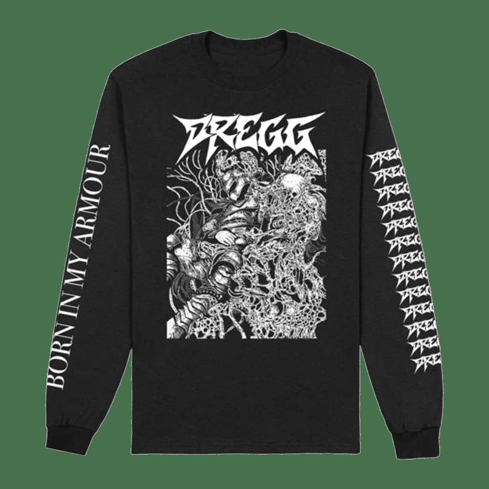 24hundred Merch Dregg Born In My Armour Long Sleeve T-Shirt Sentimental Father's Day Gifts