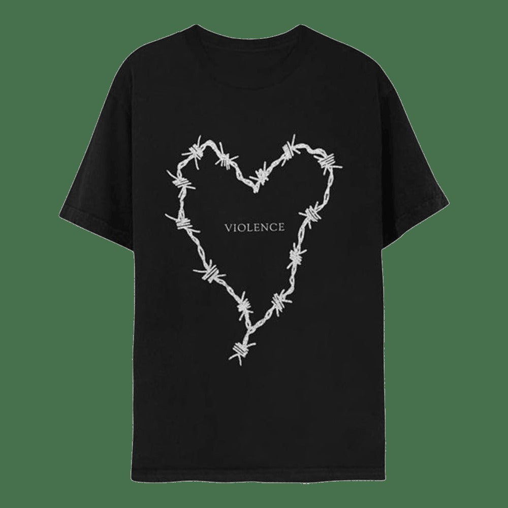 24hundred Merch Frank Iero Barbed Wire Heart T-Shirt Useful Gifts For Dad
