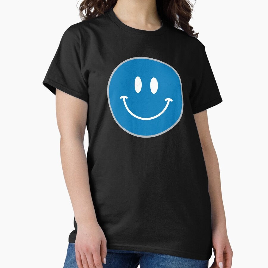265 Detroit Lions DET Happy Face :) Smiley Classic T-Shirt