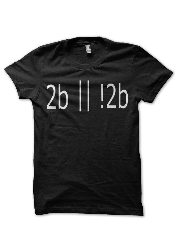 2b Black Half Sleeve T-Shirt