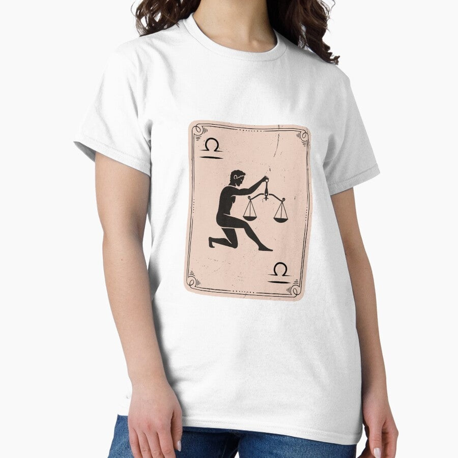 2nd Virgo Playing Card Zodiac Astrology Minimalist Design Classic T-Shirt