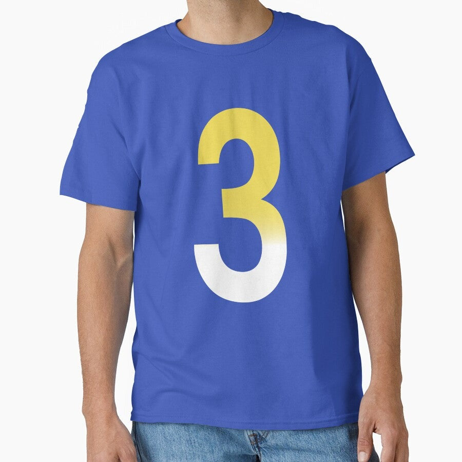 #3 Yellow Gradient Classic T-Shirt