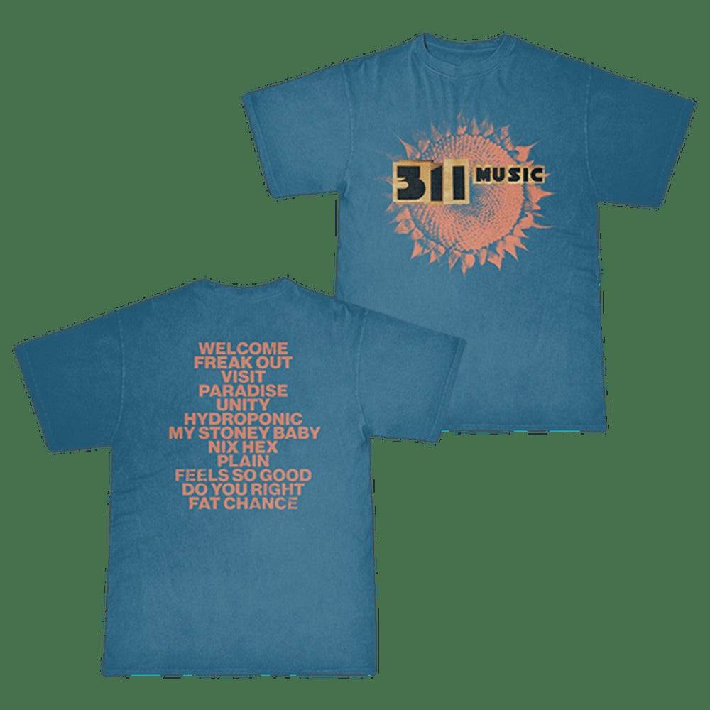 311 Merch 311 Music Anniversary Blue T-Shirt Gifts For Band Fans Country Boy Gift