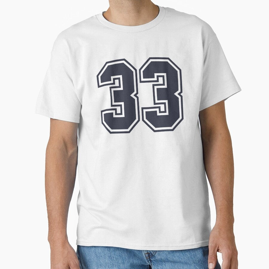33 Sports Number Thirty-Three Classic T-Shirt