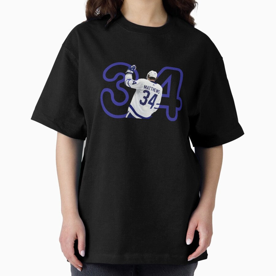 34 Auston Matthews Oversized T-Shirt