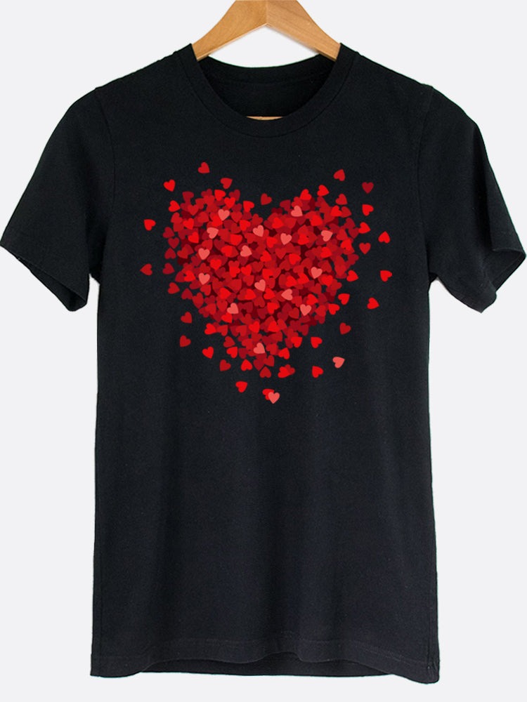 3D Heart Graphic Tee