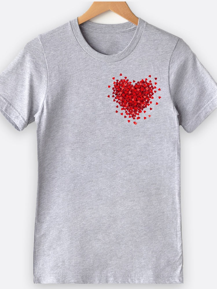 3D Mini Heart Pocket Graphic Tee