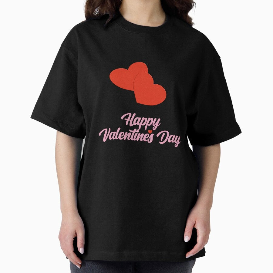 3D Valentines Day Oversized T Shirt