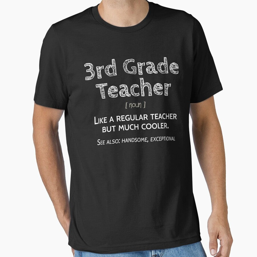 3Rd Grade Teacher Definition Men Essential T Shirt