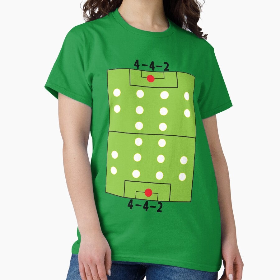 4 - 4 - 2 Football soccer formation Classic T-Shirt