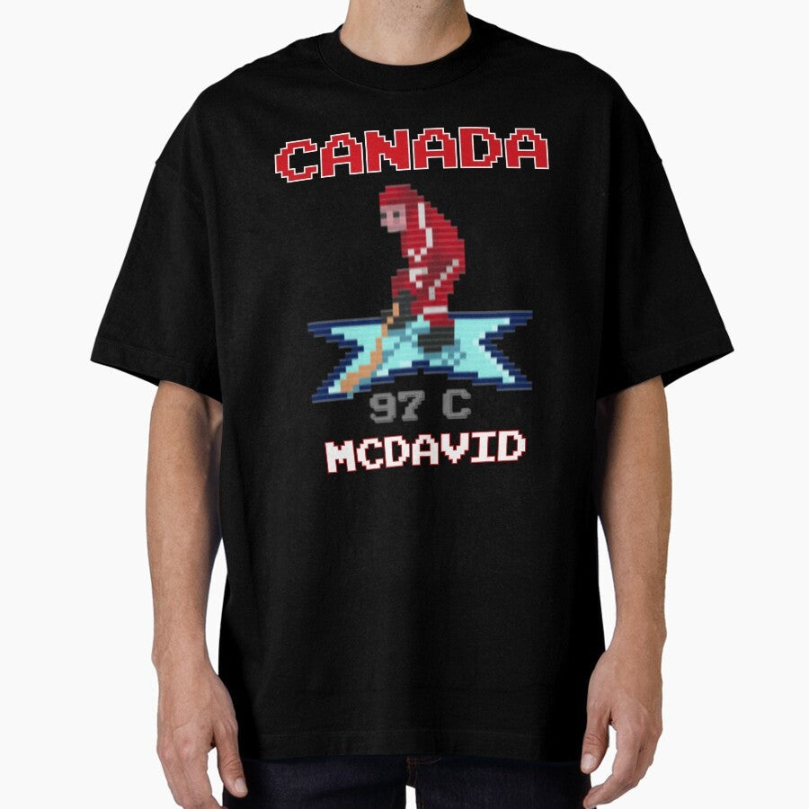 4 Nations Hockey Canada McDavid Oversized T-Shirt