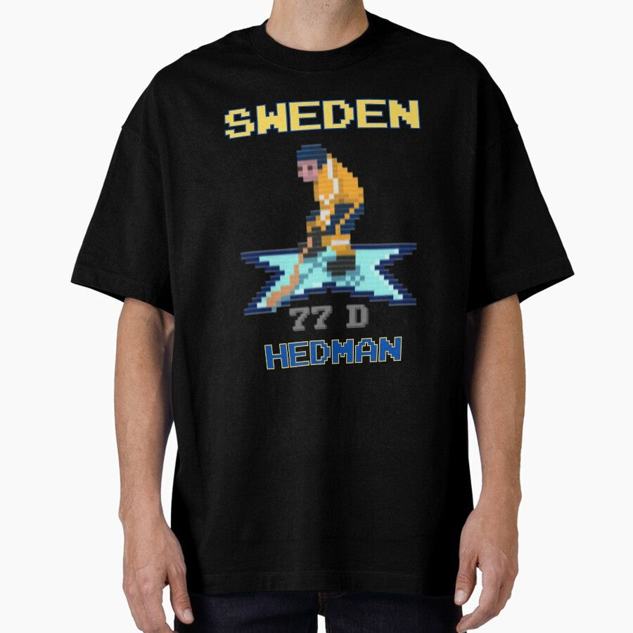 4 Nations Hockey Sweden Hedman Oversized T-Shirt
