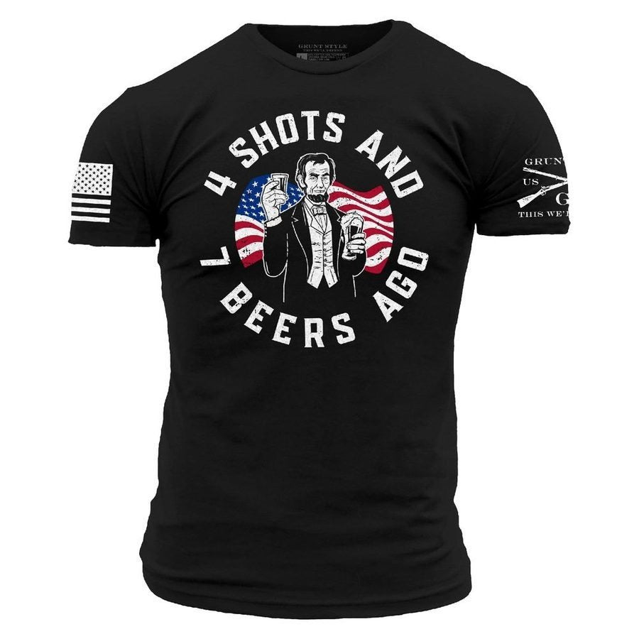 4 Shots T-Shirt - Black