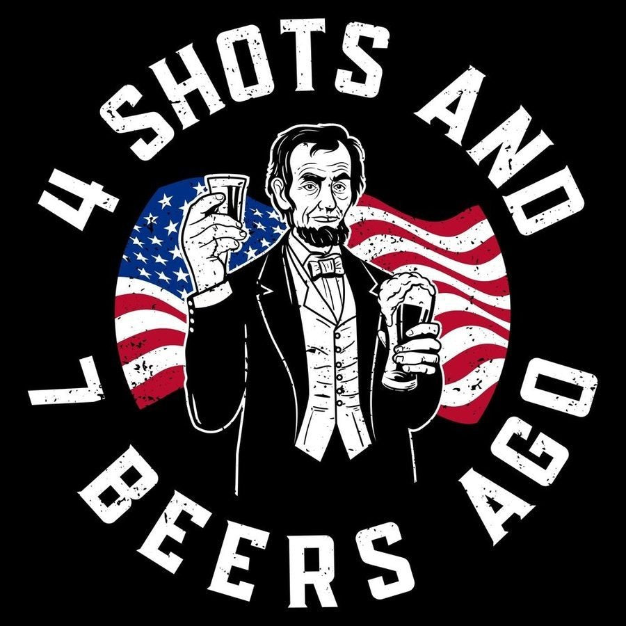 4 Shots T-Shirt - Black