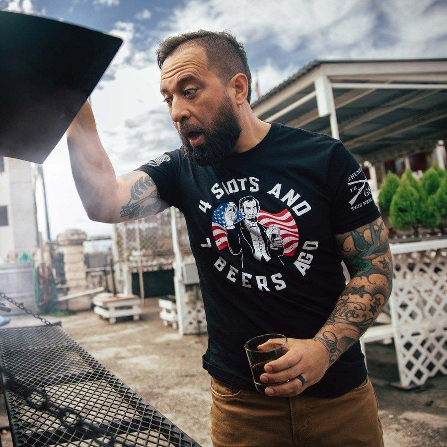 4 Shots T-Shirt - Black