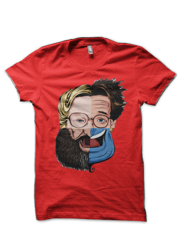4 Faces Of Robin Williams T-Shirt