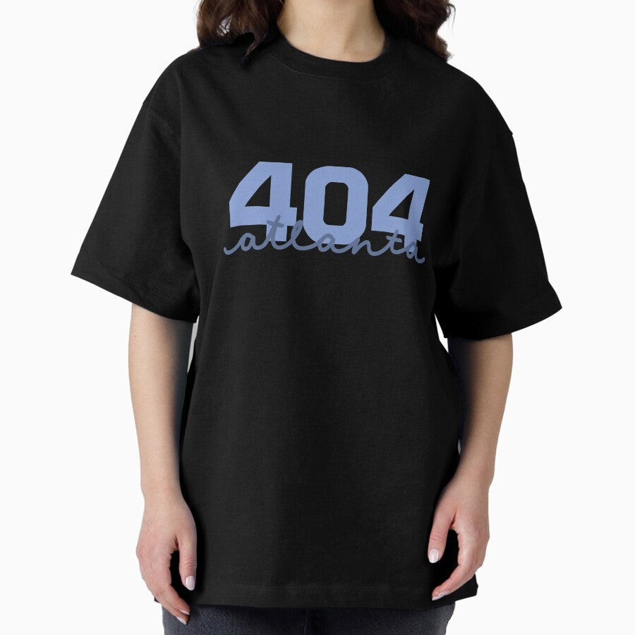 404 - Atlanta Area Code Oversized T-Shirt