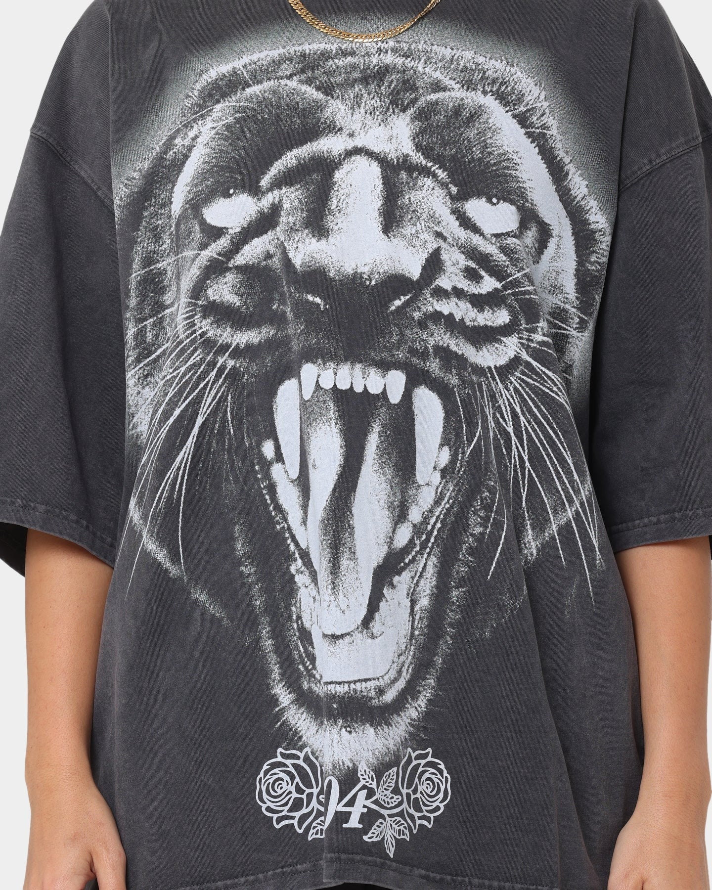 404 Pantheress Vintage T-Shirt Charcoal Style001