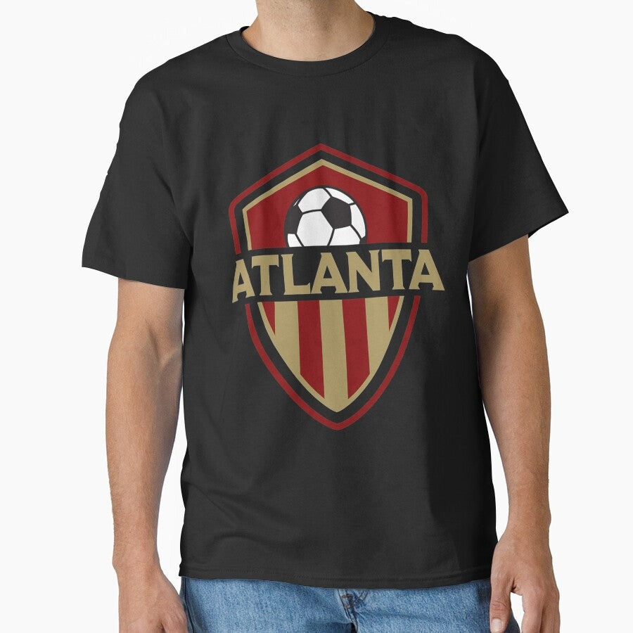 404 United Atlanta Soccer Ball Badge Jersey Classic T Shirt