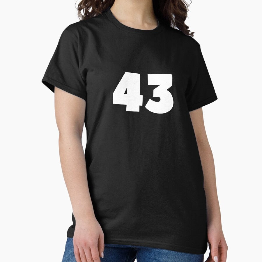 43 Soccer Fan Jersey Number Football Sports Gift Classic T-Shirt