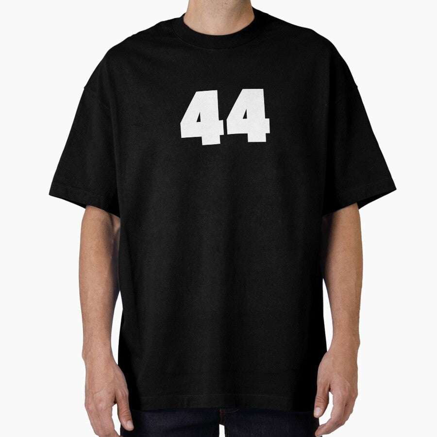 44 Football Sports Fan Soccer Jersey Number Gift Oversized T-Shirt