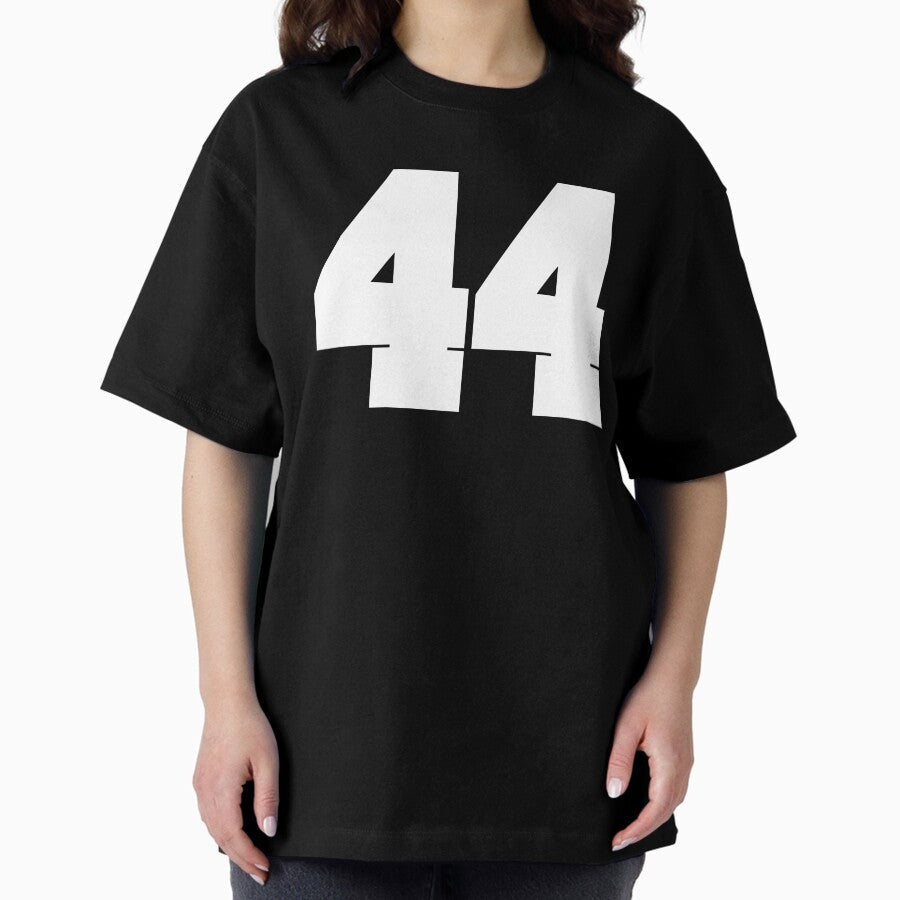 44 Number Cleveland Sports Fourty-Four Brown Jersey Oversized T-Shirt