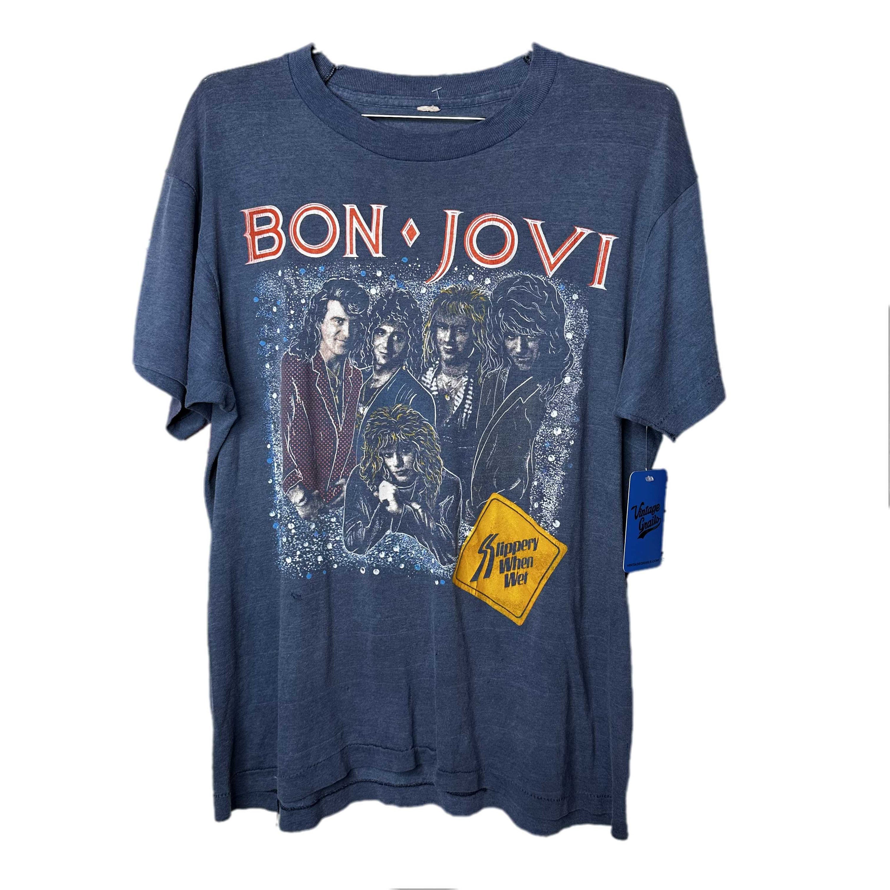 80s Bon Jovi Slippery When Wet T-Shirt