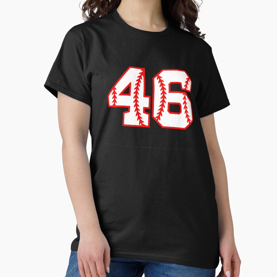 46 Number Baseball Forty-six Sport Classic T-Shirt