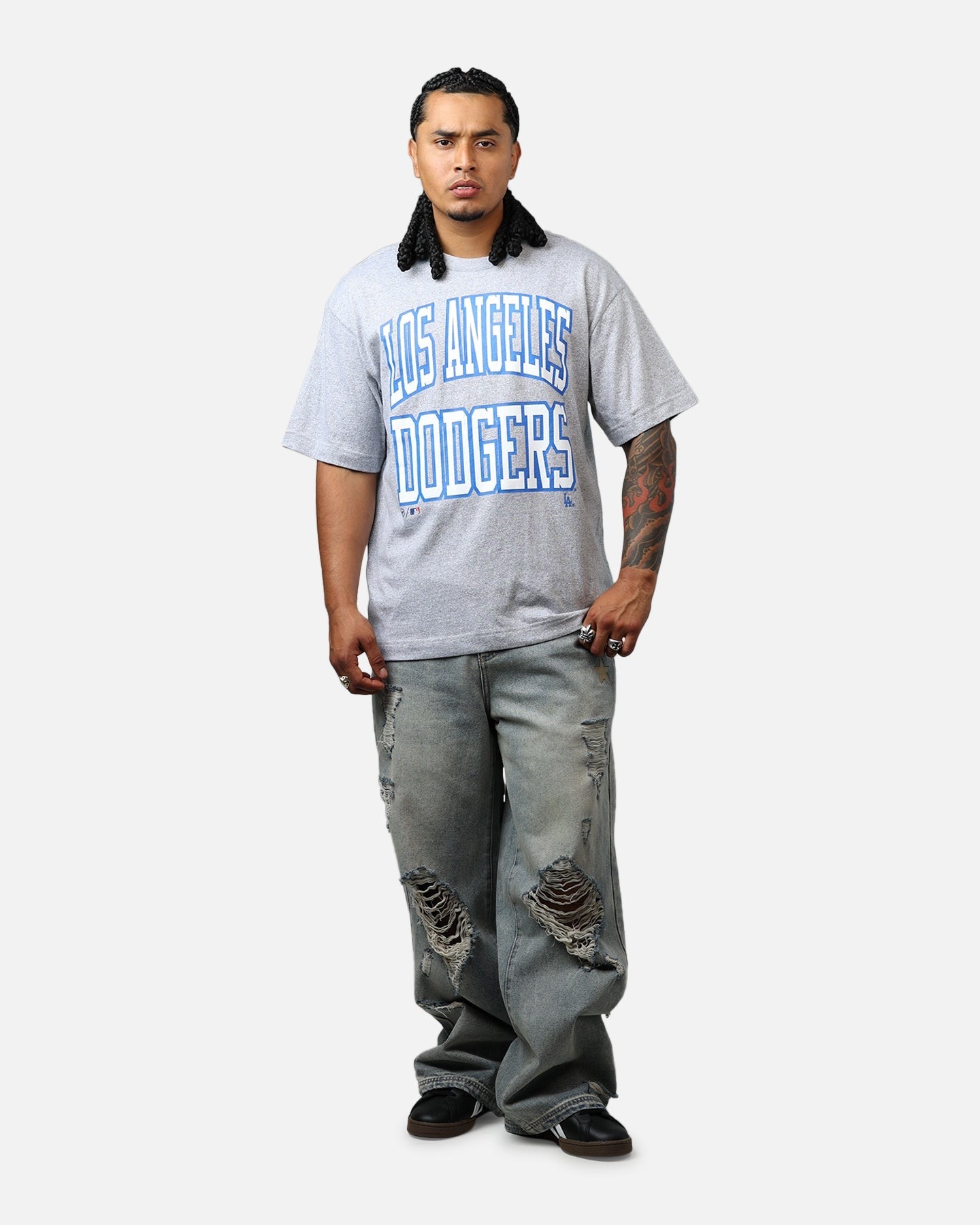 47 Brand Los Angeles Dodgers Stack T-Shirt Grey