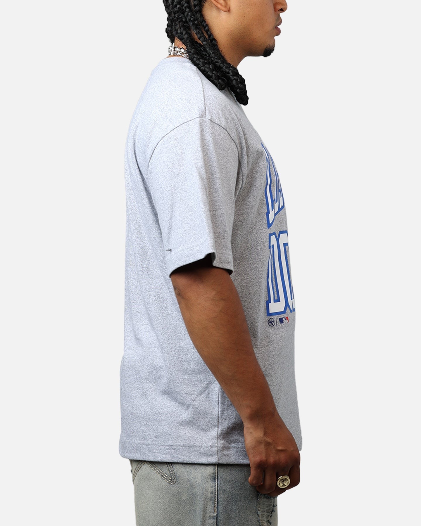 47 Brand Los Angeles Dodgers Stack T-Shirt Grey